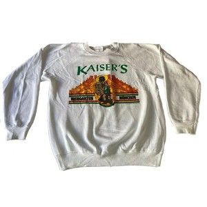 Vintage Hanes Sweatshirt Size Large Kaiser’s Biergarten Munchen Germany 1989